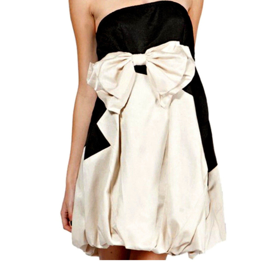 * RYU ModCloth BOW FRoNT TEA PaRTy Bubble DRESS S*